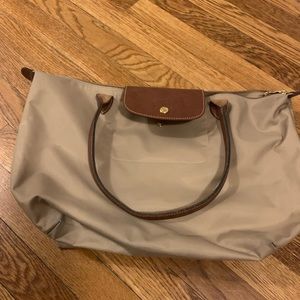 Tan longchamp bag